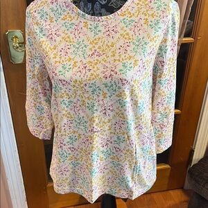LAST CALL!! Blair Multicolor Floral Women's Top, M